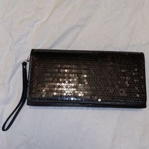 Black Sequin Clutch
